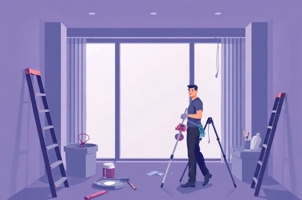 Intérieur rénové après travaux de peinture à Marly-le-Roi